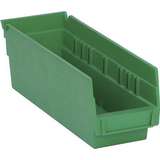 4in Economy Shelf Bin 11-5/8in x 4-1/8in x 4in Green, 36 per Case redirect to product page